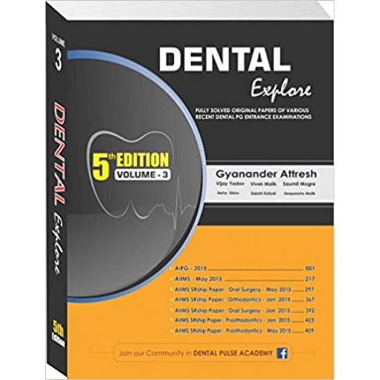 Dental Explore Vol - 3  5th Edition By Gyanander Attresh