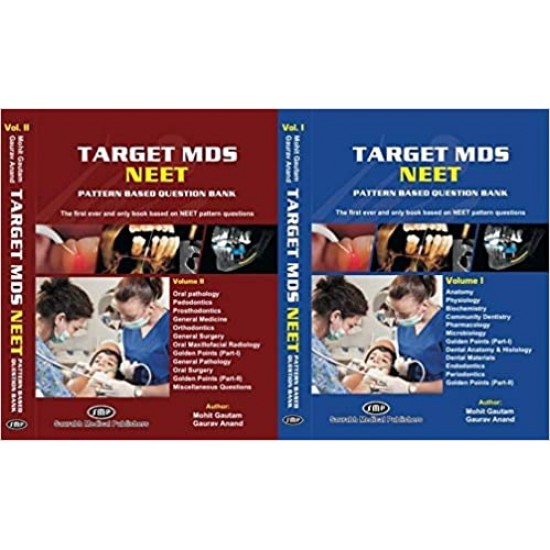 TARGET MDS NEET Pattern Question Bank 2 vol set by Gaurav Anand Mohit Gautam