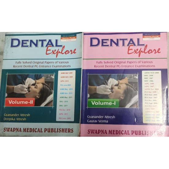 Dental Explore 2 Vol Set By Gyanander Attresh 4th Edition Swapna Medical Publishers  