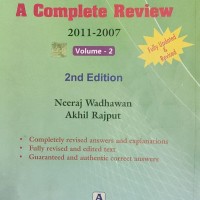 All India Post Graduate Dental Entrance Examination 2nd Edition  A Complete Review 2011-2007 Vol 2 by Neearj Wadhawan 