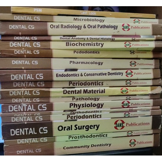 Dental Companion Series of all 17 Subjects for NEET MDS by Dams 