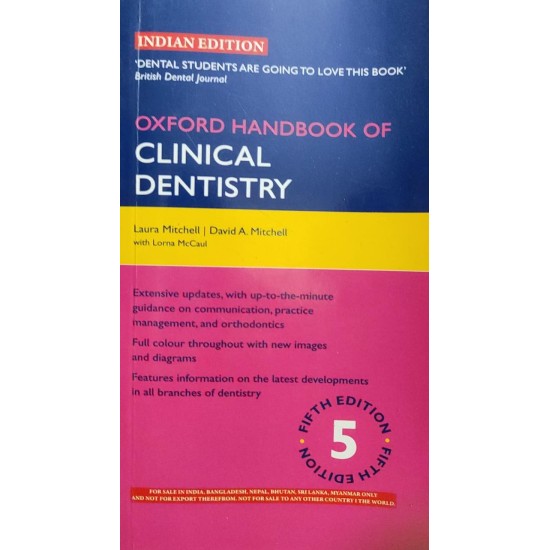 OXFORD HANDBOOK OF CLINICAL DENTISTRY 5th Edition by Laura Mitchell