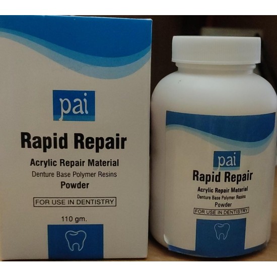 Pai Rapid Repair Acrylic Repair Materal Denture Base Polymer Resins Powder 110gm Veined 