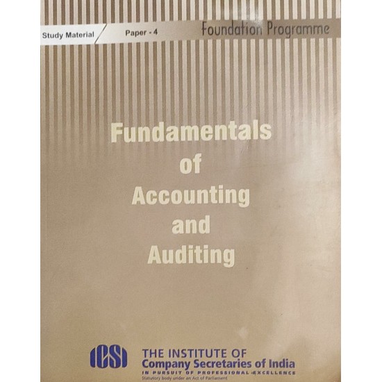 Fundamentals of Accounting and Auditing by ICSI