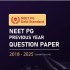 Neet PG Previous Year Question Paper 2018-2025 by Dr Abhishek Gupta