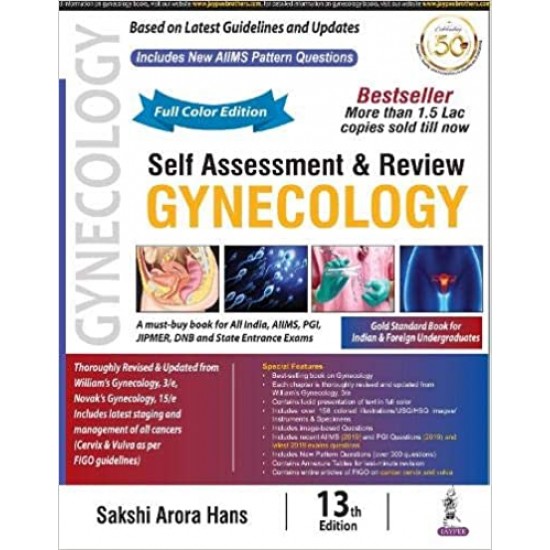 Self Assessment and Review Gynecology 13th Edition by Sakshi Arora Hans