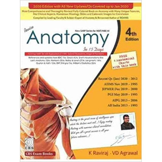 NEW SARP SERIES FOR NEET NBE AI REVISE ANATOMY 4th Edition by K Raviraj 
