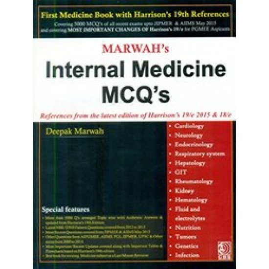 Marwahs Internal Medicine Mcqs First Medicine Books With Harrisons 19th References by Deepak Marwah