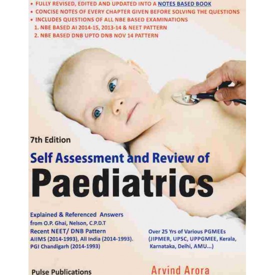 Self Assessment & Review Of Paediatrics by Arvind Arora 7th Edition