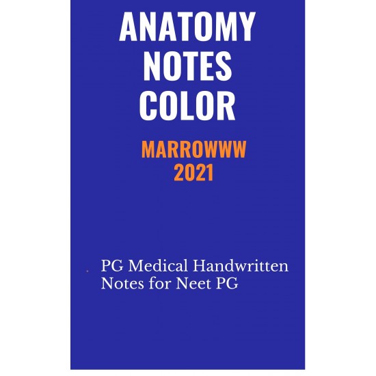 Anatomy Colored Handwritten Notes 2021 by Marrow