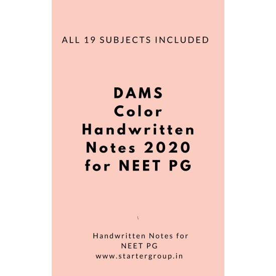 Dams handwritten Notes Colored 2020 all 19 Subjects included in this package