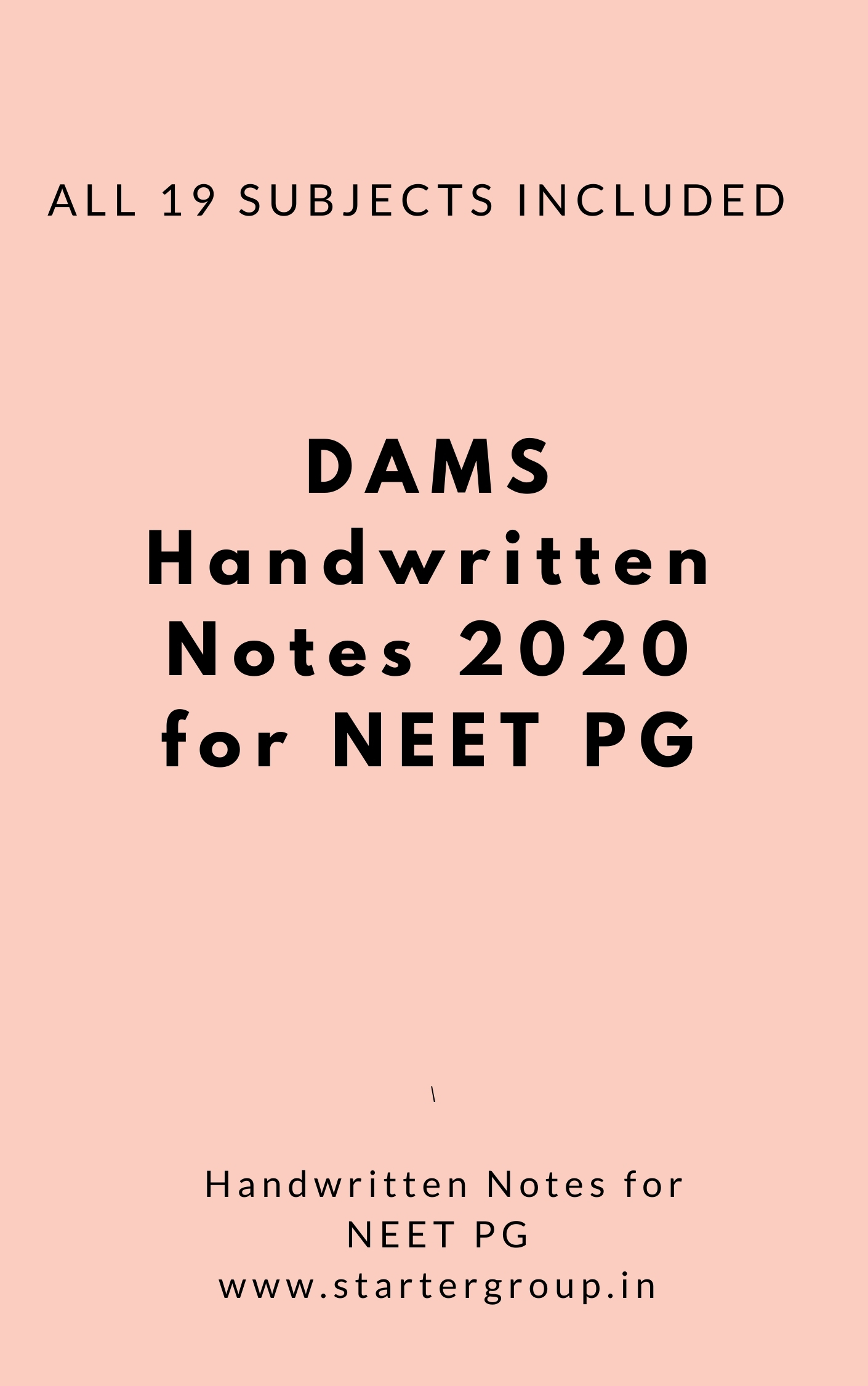 Dams Pg Medical Handwritten Notes By Dams Students