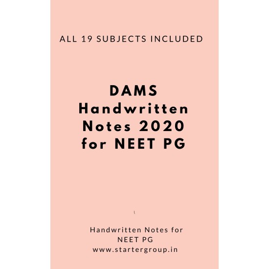 Dams Pg Medical Handwritten Notes by Dams Students 2020 Dams Pg Medical Handwritten Notes by Dams Students 2020