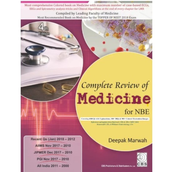 Complete Review of Medicine for NBE PGMEE 4th Edition by Deepak Marwah Complete Review of Medicine for NBE PGMEE 4th Edition by Deepak Marwah