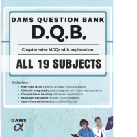 DAMS Question Bank (DQB) Complete Set of All 19 Subjects for NEET PG / INICET / FMGE / NEXT latest 2026 Color Edition