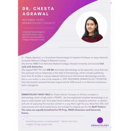Dermatology High-Yield by Dr. Chesta Agrawal