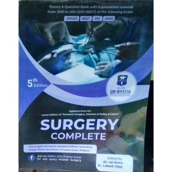 Surgery Complete 5th Edition by Dr. Jai Arora DBMCI