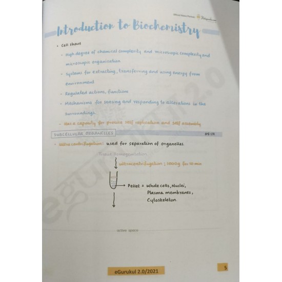 Biochemistry 2.0 Colored Notes 2021 by Dr. Nilesh Chandra's Egurukul 