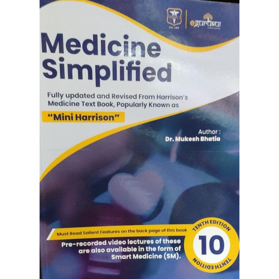 Medicine Simplified Mini Harrison 10th Edition by Dr. Mukesh Bhatia