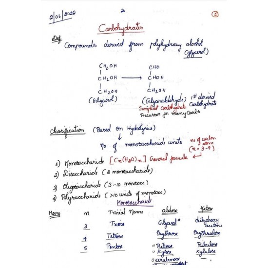 Biochemistry Handwritten Notes by Dams 2023