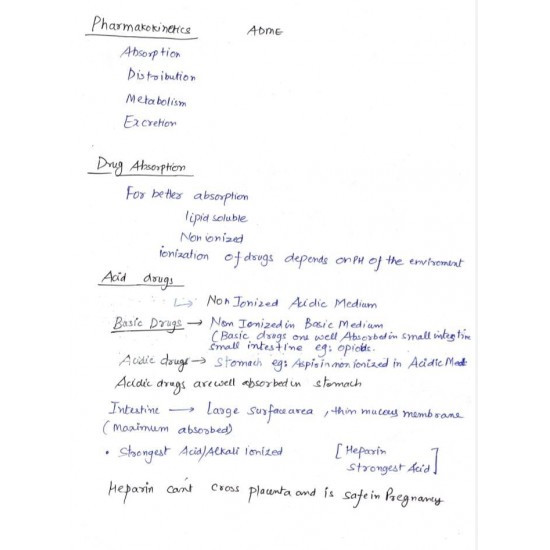 Pharmacology Colored Notes 2022 by Dams 