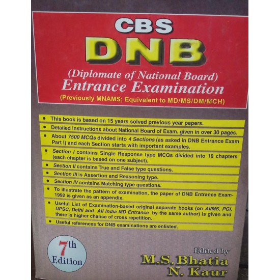 CBS DNB 7th Edition by MS Bhatia 
