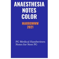 Anaesthesia Colored Handwritten Notes 2021 by Marrow