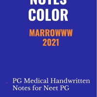 Anaesthesia Colored Handwritten Notes 2021 by Marrow