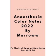 Anaesthesia Colored Notes 2022 by Marroww