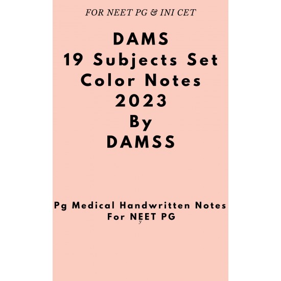 Dams Color Notes 19 Subjects Set by DAMSS