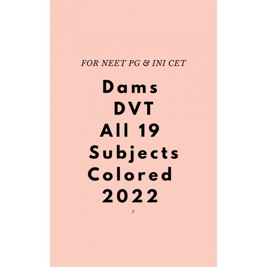Dams DVT Colored 2022 Notes for NEET PG & INI CET