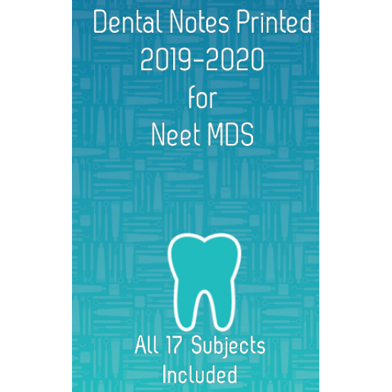 Dams Dental Printed Notes 2019-2020