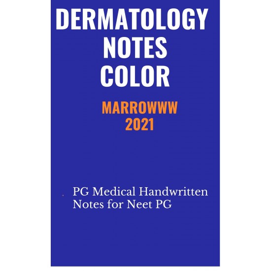 Dermatology Colored Notes 2021 by Marrow