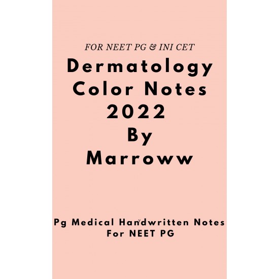 Dermatology Colored Notes 2022 by Marroww
