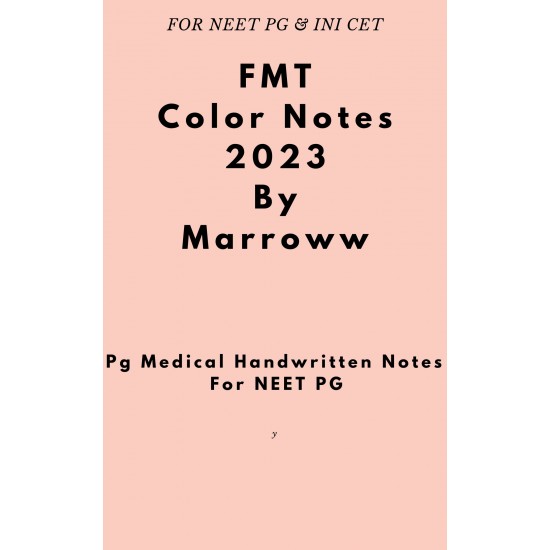 Forensic Medicine Colored Notes 2023 by Marroww