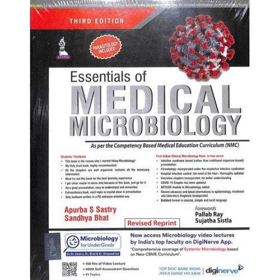Essentials Of Medical Microbiology 3rd Edition by Apurba Sankar Sastry, Sandhya Bhat