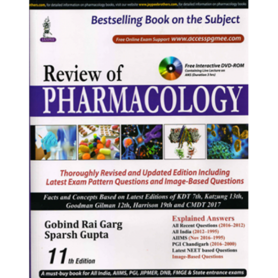 Review Of Pharmacology 11th Edition by Gobind Rai Garg, Sparsh Gupta