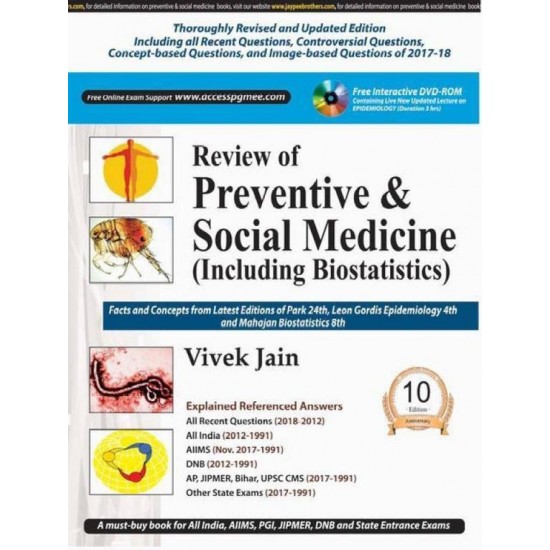 Review Of Preventive & Social Medicine Including Biostatistics 10th Edition by Vivek Jain
