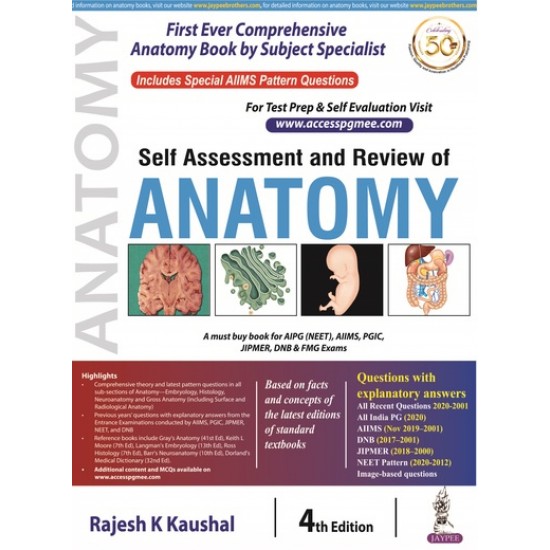 Selfassessment and Review Of Anatomy 4th Edition by Rajesh K Kaushal 