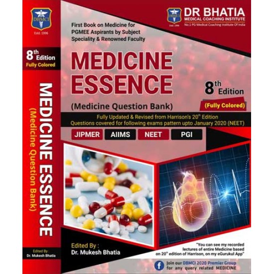 A Complete Book Of Medicine Essence Question Bank by DR. MUKESH BHATIA
