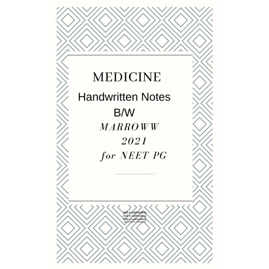Medicine handwritten Notes 2021 by arroww by Students 