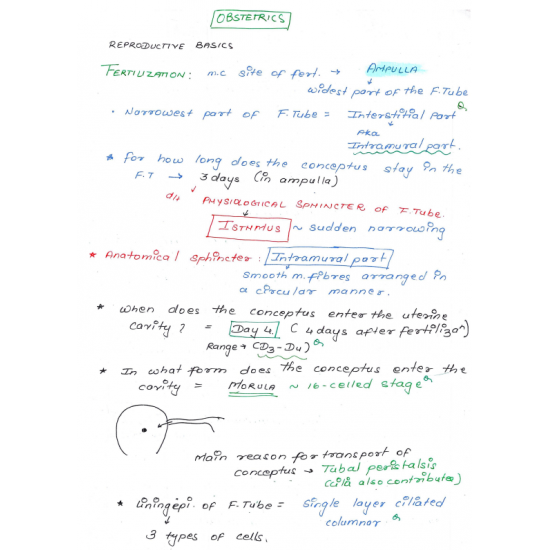 Obstetrics and Gynecology (P.G.) Handwritten  2022 Notes by Dr. Deepti Behl Dams 
