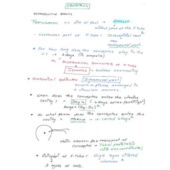 Obstetrics and Gynecology (P.G.) Handwritten  2022 Notes by Dr. Deepti Behl Dams 