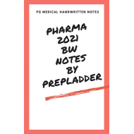 Pharmacology Handwritten Notes black n white 2021 by Prep Ledar 