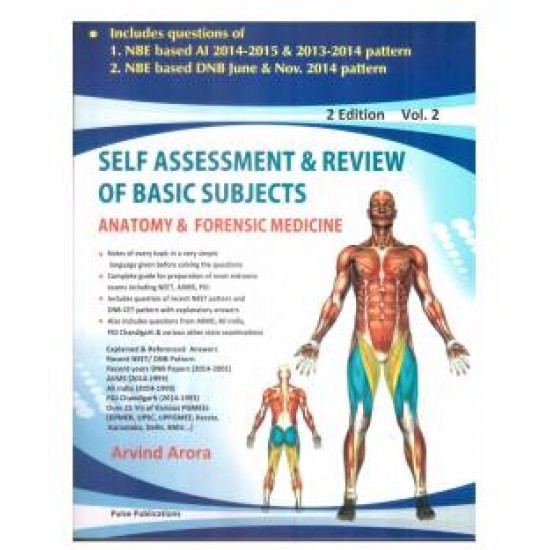 Self Assessment & Review Of Basic Subjects Anatomy & Forensic Medicine Vol 2