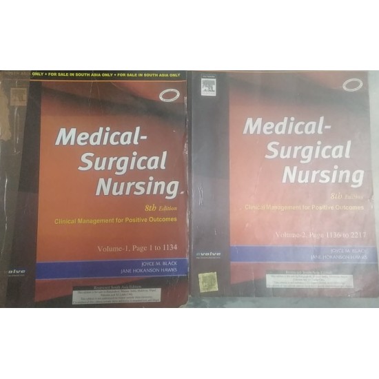 Medical Surgical Nursing 2 Volumes Set 8th Edition by Joyce M Black