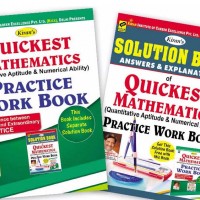 Text Book of Quickest Mathematics: Quantitative Aptitude & Numerical Ability Useful for all Competitive Exams  (Paperback, Kiran Prakashan) with solution book 