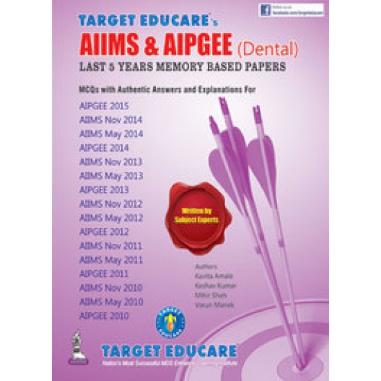 Target Educares Aiims & Aipgee Dental Kavita Amale Keshav Kumar,  Mihir Shah, 