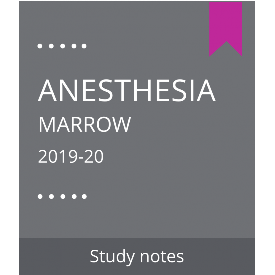 ANESTHESIA Classroom 2019  Handwritten Notes by Marrow