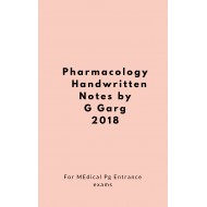 Pharmacology Handwritten Notes by Dr Gobing garg 2018